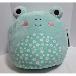 2022 KELLYTOY SQUISHMALLOWS 10" FRITZ THE FROG EASTER SPECIAL FLORAL PATTERN